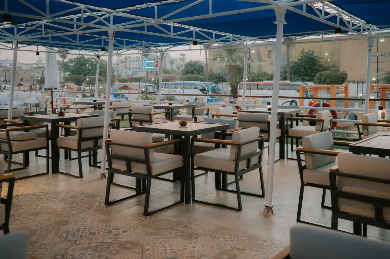 Sun deck of the MS Alma Nile Cruise Nile cruise